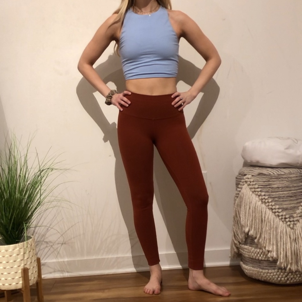 Alo Yoga light blue crop workout bra